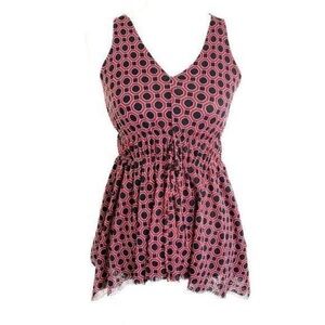 Michael Kors V-Neck Waist Cinching Top